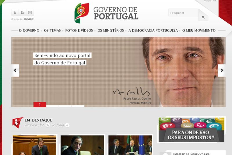 Governo: Novo portal diz quanto se paga em impostos e para onde vai o dinheiro